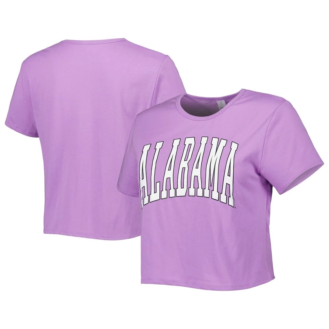 Deals β€οΈ Women's ZooZatz Purple Alabama Crimson Tide Core Fashion Cropped T-Shirt π―