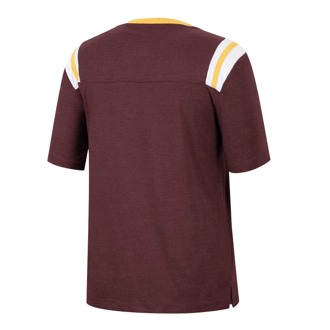 Top 10 π₯° Women's Colosseum Heathered Maroon Arizona State Sun Devils 15 Min Early Football V-Neck T-Shirt π₯ - Image 4