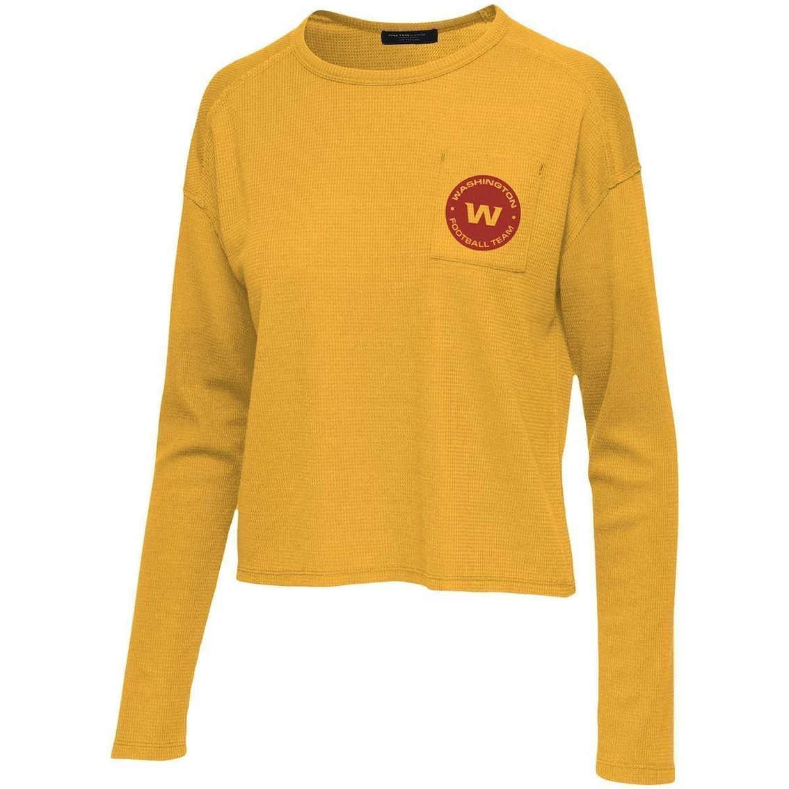 Cheapest π Women's Junk Food Gold Washington Football Team Pocket Thermal Long Sleeve T-Shirt β - Image 3