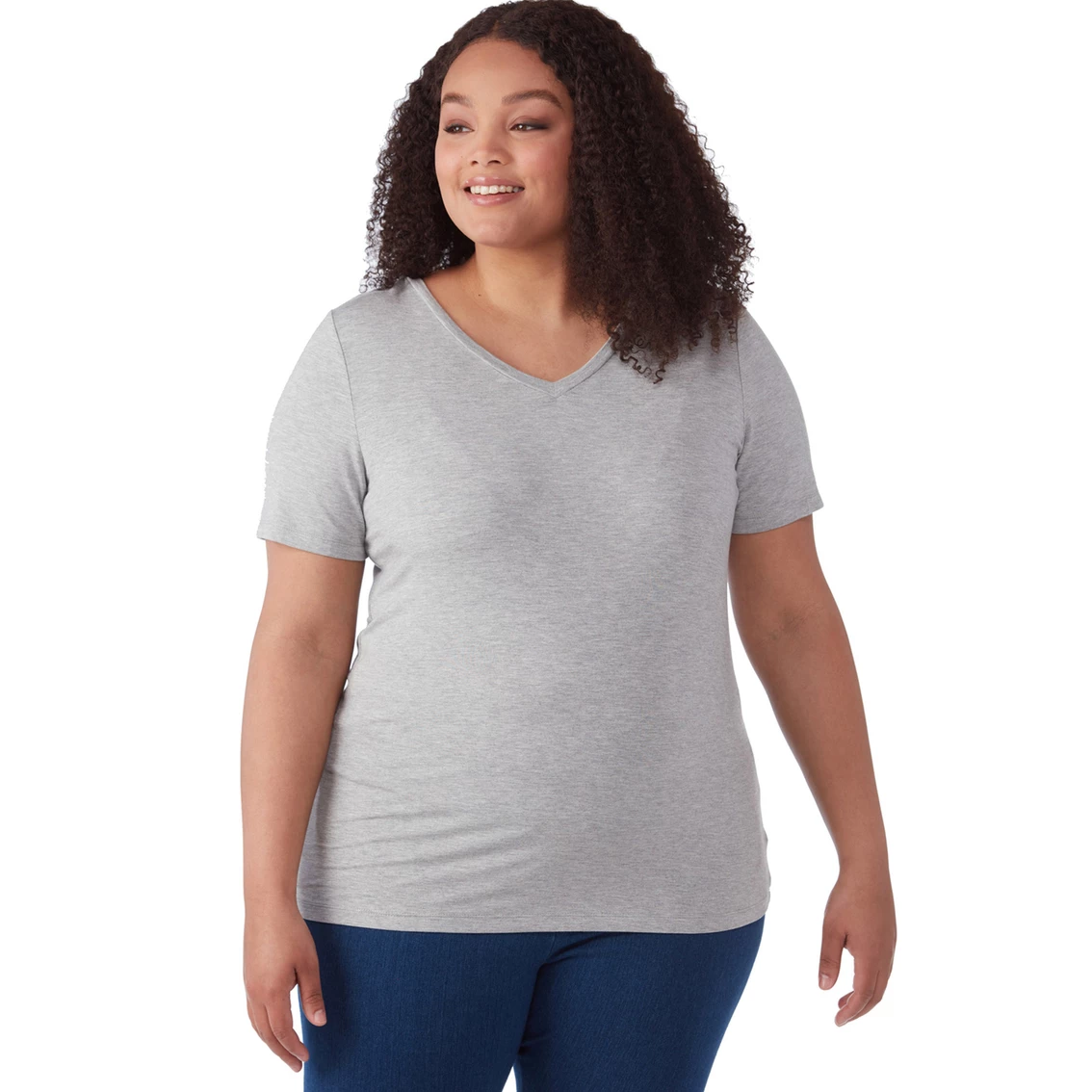 Discount π― JW Plus Size V Neck Tee β - Image 4