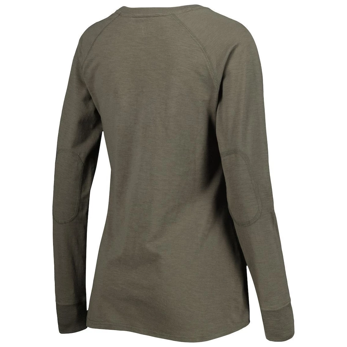 Best deal π Boxercraft π© Women's Olive Oregon Ducks Payton Elbow Patch Slub Raglan Long Sleeve T-Shirt 𧨠- Image 4