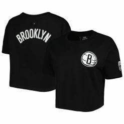 Best deal β Women's Pro Standard Black Brooklyn Nets Classics Boxy T-Shirt π₯°