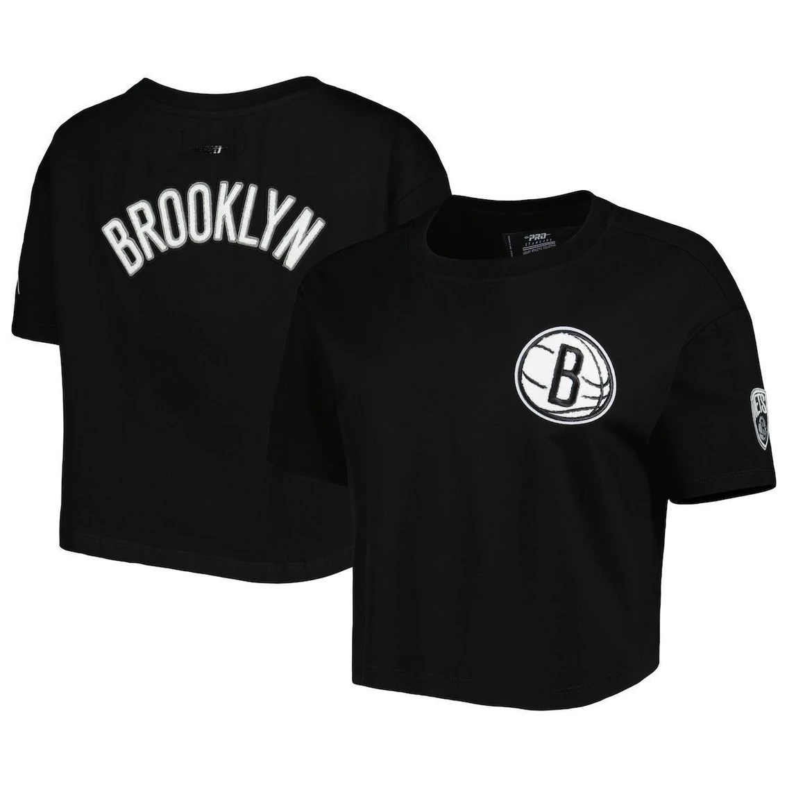 Best deal β Women's Pro Standard Black Brooklyn Nets Classics Boxy T-Shirt π₯° - Image 2